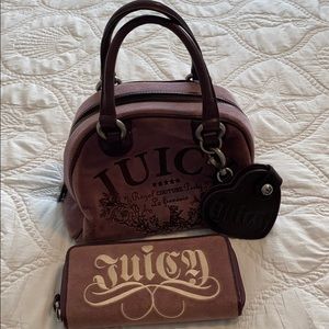 Gently used Juicy Couture purse and wallet